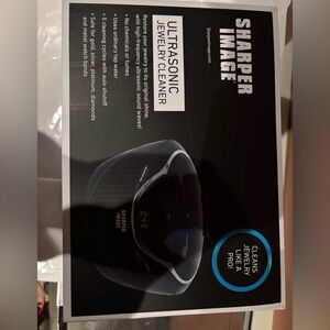 Sharper Image Black Ultrasonic Jewelry Cleaner with Digital Display